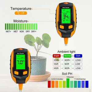 Digital 4-in-1 Soil Test Meter, large LCD screen, probe accurately quick measure