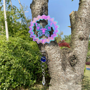 🎉 New Year Hot Sale - 6 INCH 3D Rotating Mandala Wind Chime