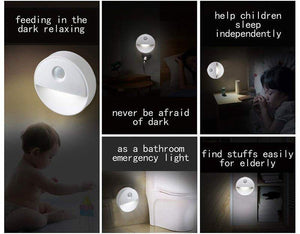 Round LED Induction Night Light