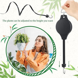 Last Day 49% 0FF🌳Plant Pulley Set For Garden Baskets Pots, Birds Feeder